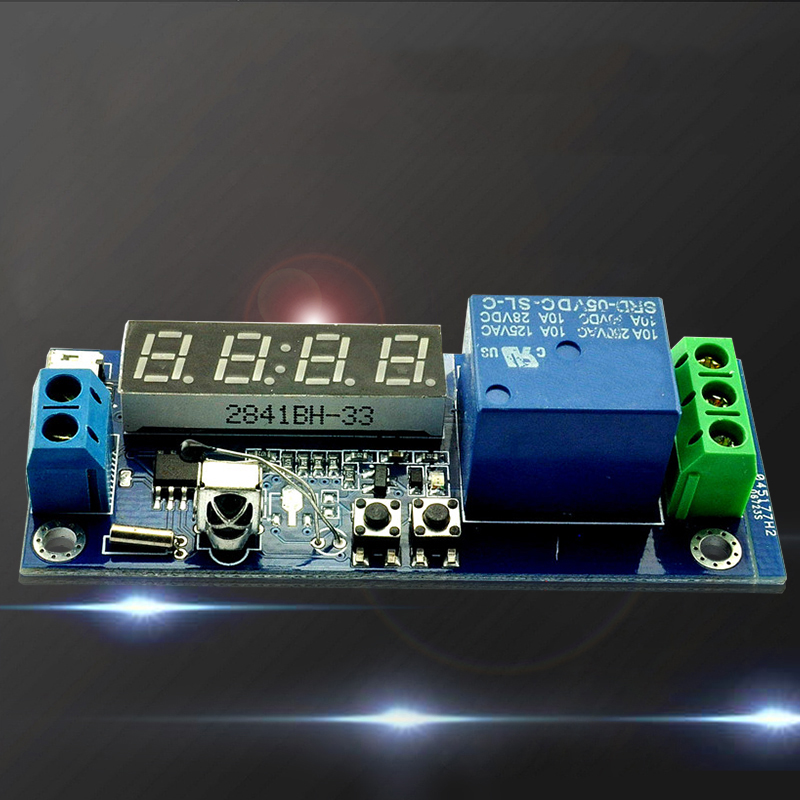 Цифровые часы Таймер Температура/циклическая Задержка/таймер/релейный модуль блокирующий переключатель контроллер