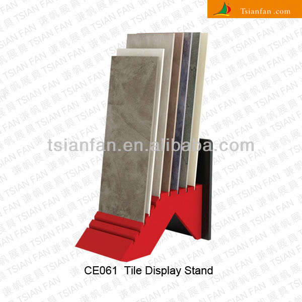 Double-Sided A-Frame Loose Tile Display Rack for Tile Sample Display