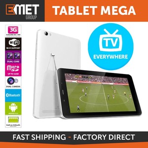 TABLET MEGA TV - 3G - DUAL CORE - 7" DISPLAY - UP TO 32GB - DUAL CAMERA - WIFI - BLUETOOTH