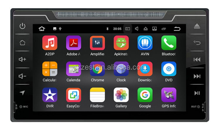 8" Android 10.0  touch screen Car DVD Player for Toyota Fortuner 2017 with Quad Core 2G+32G Auto Radio Multimedia NAVI