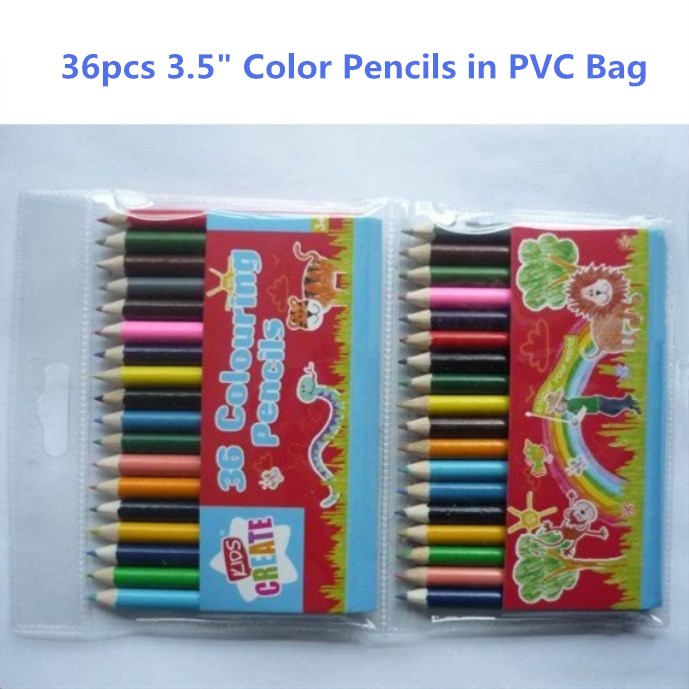 OEM 3.5inch half length children colored drawing pencils