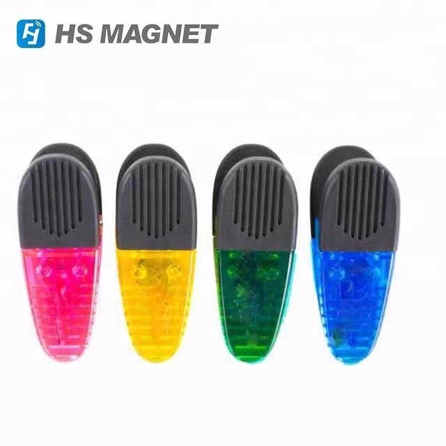 Новый дизайн, пластиковый Неодимовый магнитный зажим для записей с крокодиловым тиснением