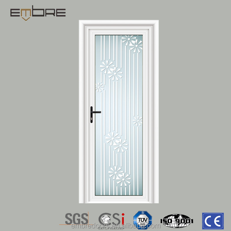 Oval de cristal puerta de entrada con panel de aluminio y puerta de cristal para opcional