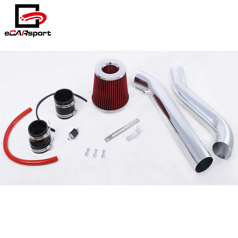 Big Mouth Short Air Intake Kit With Filter Flared Piping For Civic EG EK Red