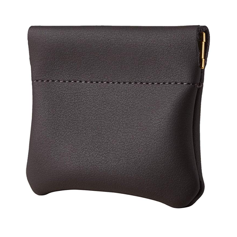 Good Quality PU Leather Squeeze Coin Purse Pouch Change