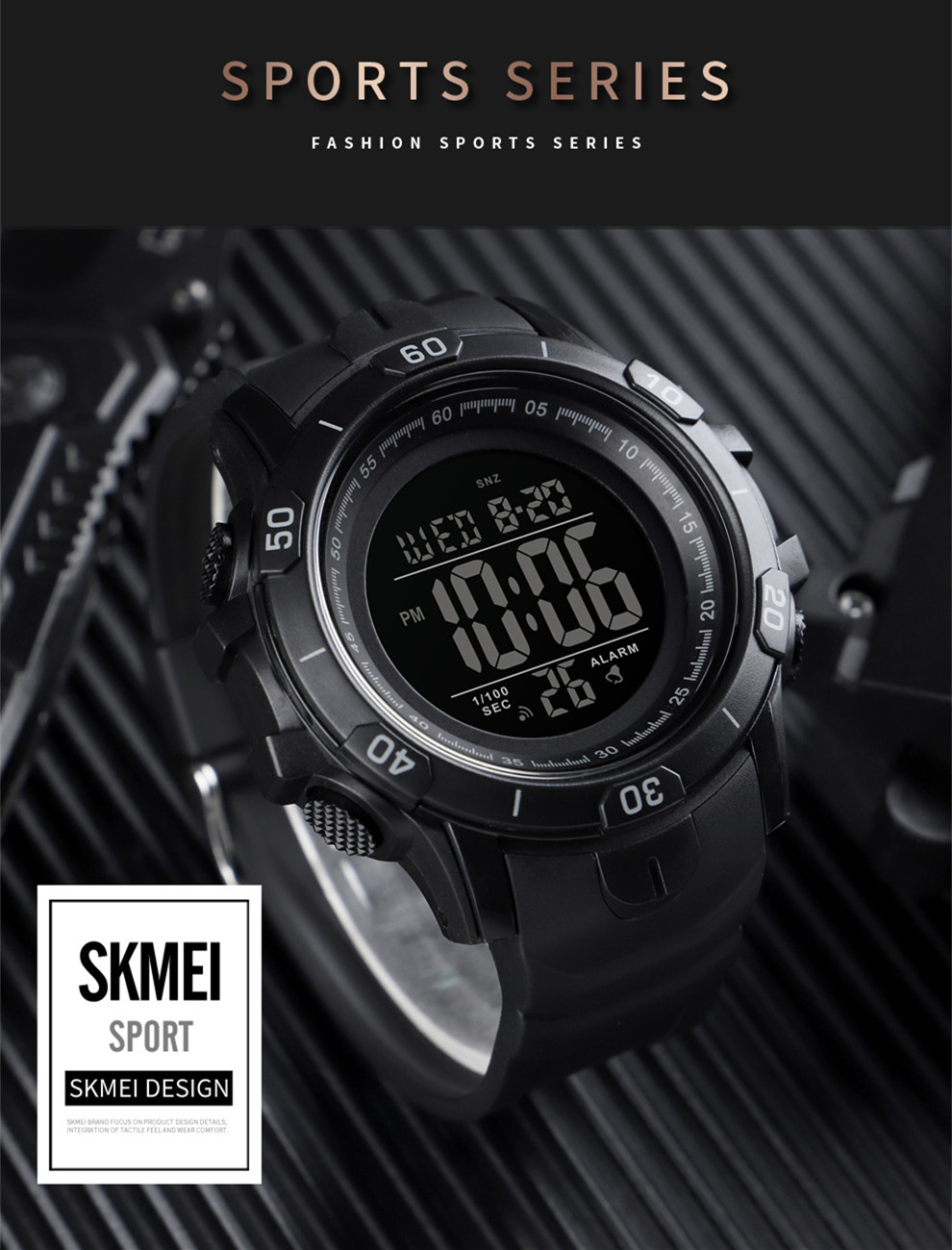 new arrivals SKMEI 1475 dual time outdoor sports digital watches men wrist