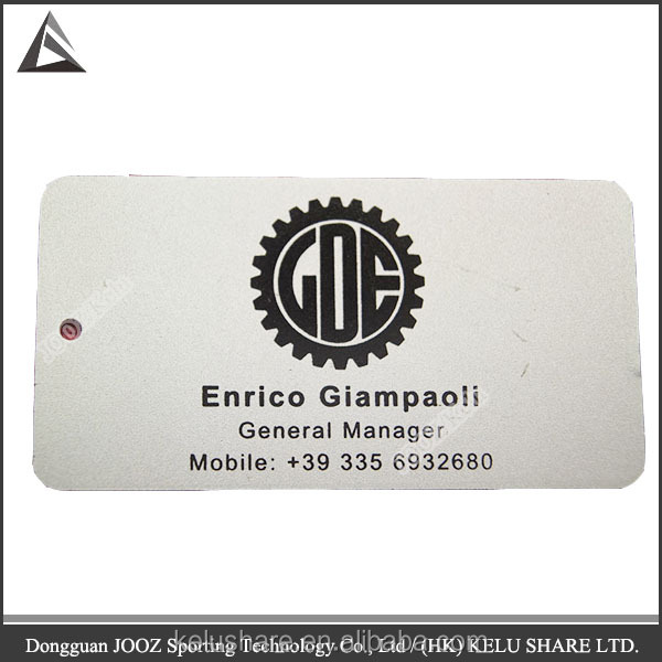 Уникальная металлическая или пластиковая Визитная карточка