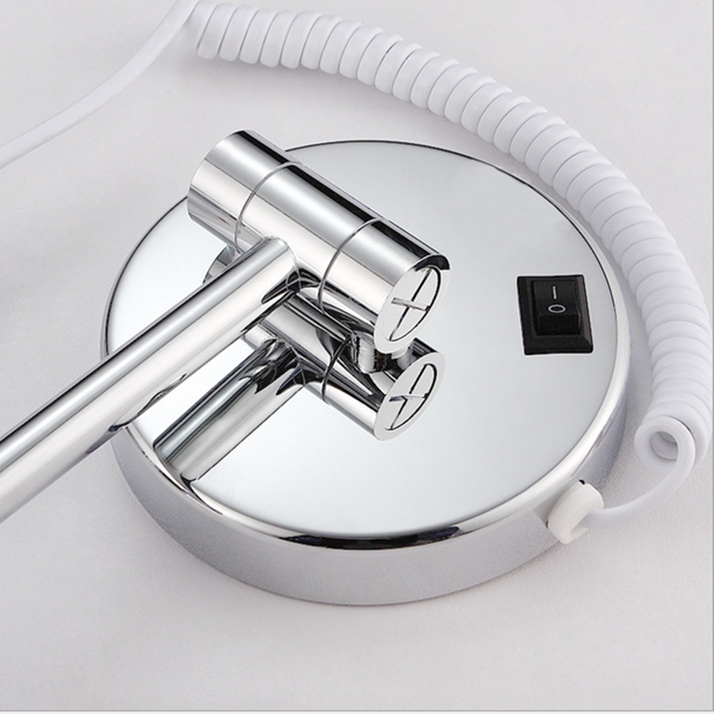 圆形壁装式移动所有安装放大镜15x