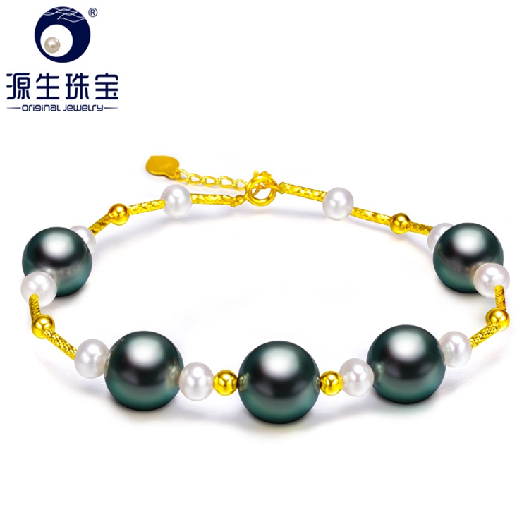 [YS] Atacado Tahitian & Pulseiras Akoya Pérola Elegância Senhoras Da Forma Pulseira de Pérolas