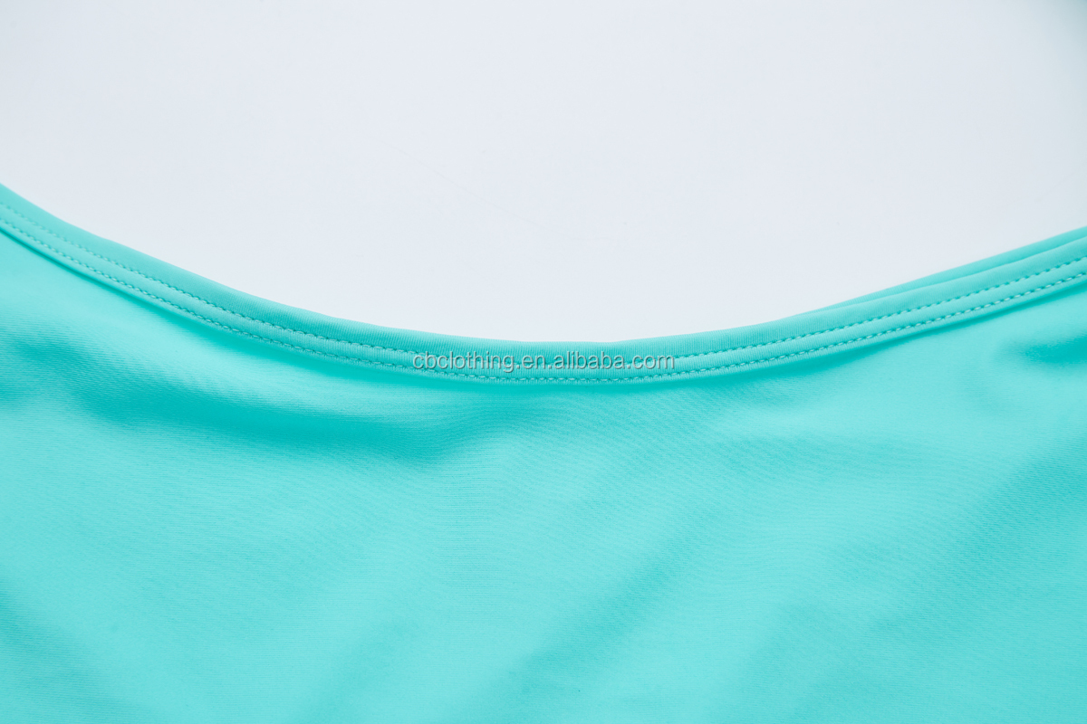 Wholesale Fashion Sexy Girl One-piece Lake-Green Swimwear Beachwear