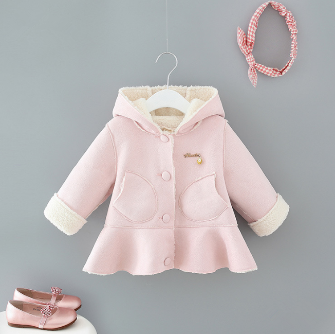 2018 искусственная кашемировая зимняя куртка с карманами для маленьких девочек