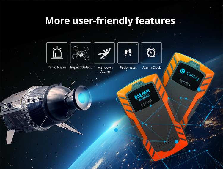 JWM L4D de alta calidad IP67 Sistema de recorrido de la Guardia de fabricante chino con llamada de teléfono alarma reloj y SOS precio de fábrica