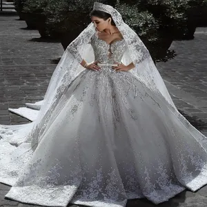 arabic ball gown wedding dress