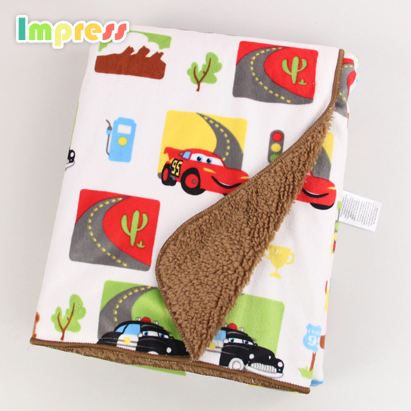 Полиэфир флис мягкий прикосновение мультфильм новорожденного ребенка одеяло производителей Китай