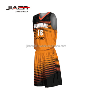 orange and black basketball jersey