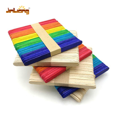 high quality wooden colored craft sticks