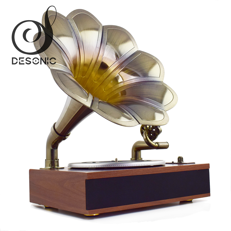 アンティークホーン蓄音機蓄音機ターンテーブルレコードプレーヤー卸売