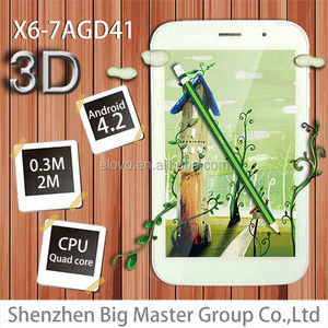7 inch naked eye 3D android4.2.2 tablet pc support 3g mobile phone full function