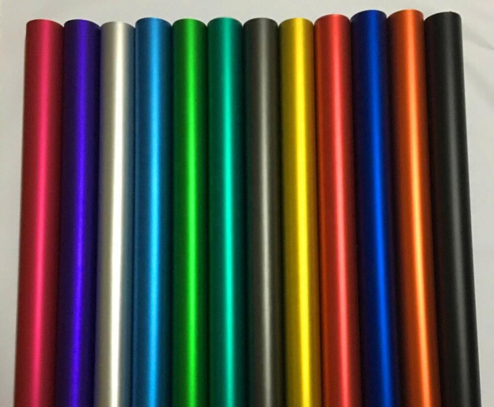 Матовая атласная хромированная Автомобильная виниловая оболочка лучшего качества с растягивающимся материалом легкая упаковка Монтажная наклейка для автомобиля