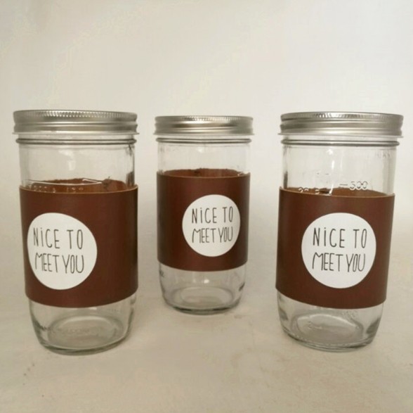 Round Shape Honey Jam Pickles Glass Jar With Twist off Lid Food Storage Glass Jar