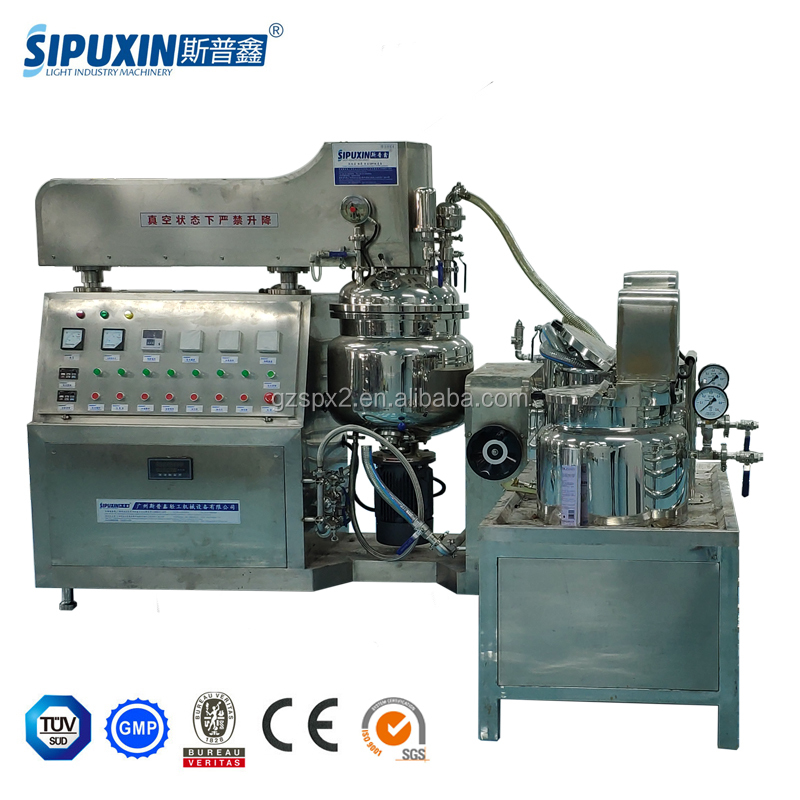 Новое состояние уход за кожей крем делая машину вакуумный эмульгирующий блендер бак