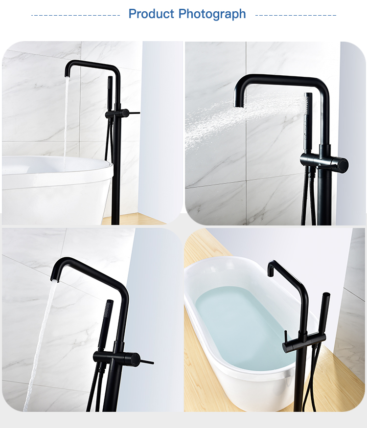 Duck Freestanding Tub Faucet Upc Shower Room With Bathtub Filler Built In Diverter Floor Mounted Bathroom Mixer Bathing