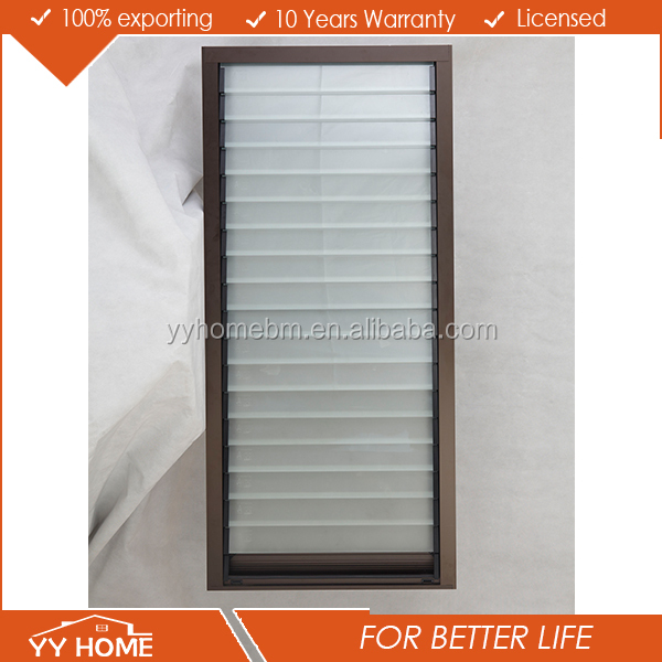 Powder Coated Aluminum Windows And Doors/Glass Louvre Windows With AS2047/AS2208 Certificate