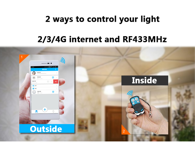 ITEAD Sonoff — ampoule Led avec télécommande WiFi, support E27, sans fil, prise de lampe, pour maison connectée, IOS et Android, 433MHz