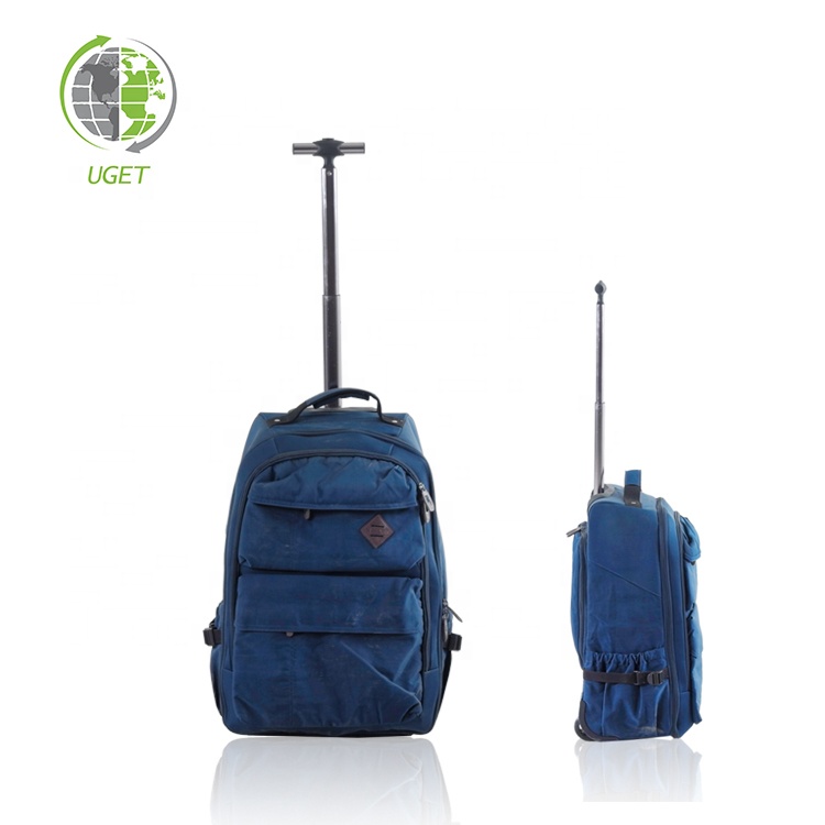 small lightweight suitcase on wheels