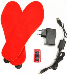 New Electric thermal Rechargeable powered Battery Heated Insoles for Shoe