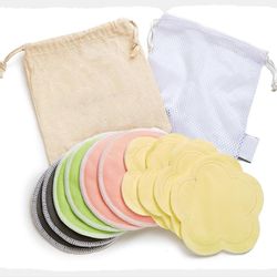 Manufacturer custom wholesale leak-proof breathable reusable organic bamboo breastfeeding nursing bra pads
