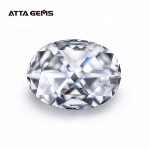 Wholesale 3 Carat Vvs1 D Color White Forever Rose Cut Synthetic Oval Moissanite
