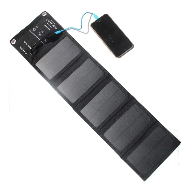 Smart Electronics 10W Foldable solar Charger 5V USB Output Devices Portable Solar Panel Charger