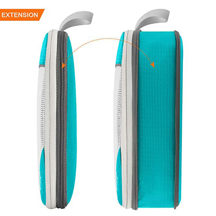 Set di cubi da imballaggio personalizzati OEM da 6 pezzi a compressione da viaggio leggera