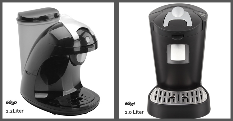 Italy pump 2.5 bar single serve 1~2 cup function easy cleaning soft pod coffee maker coffee pod making machine