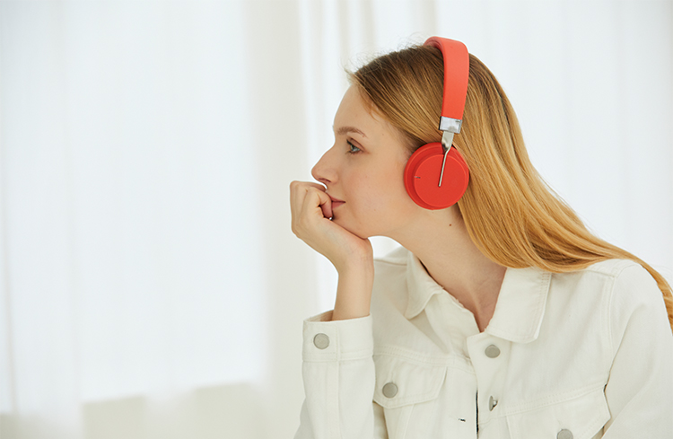 Fingertime active noise cancelling bluetooth headset headphone with mic