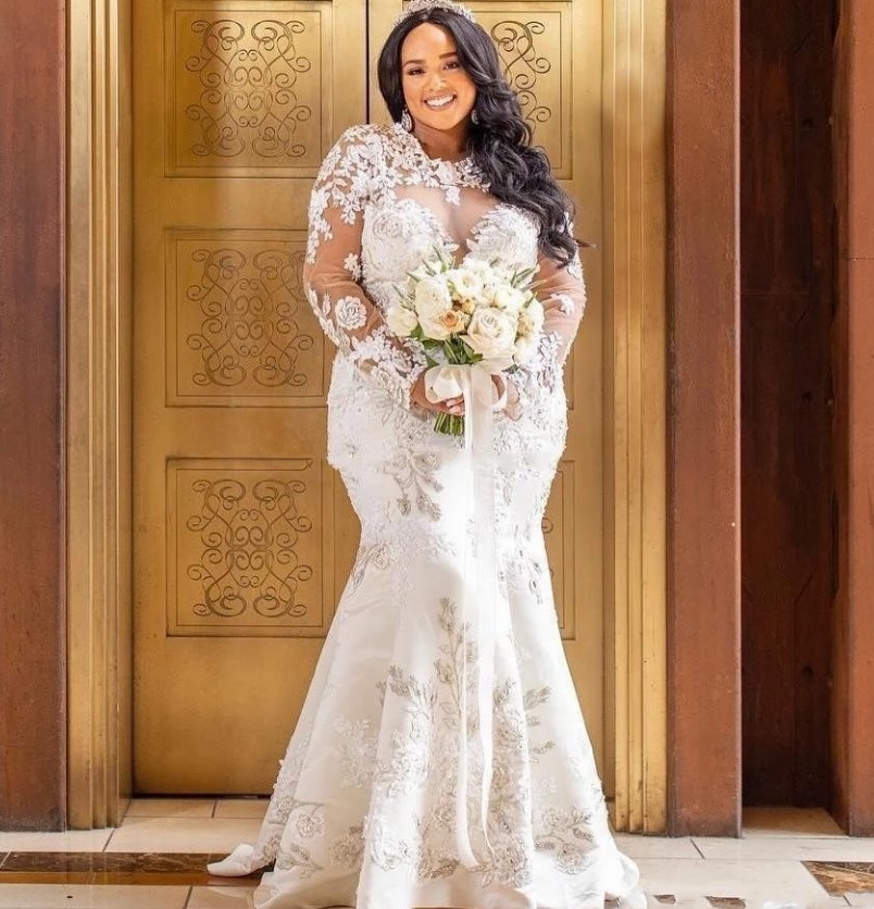 Fat Ladies Gown Plus Size Wedding Dresses with Sleeves