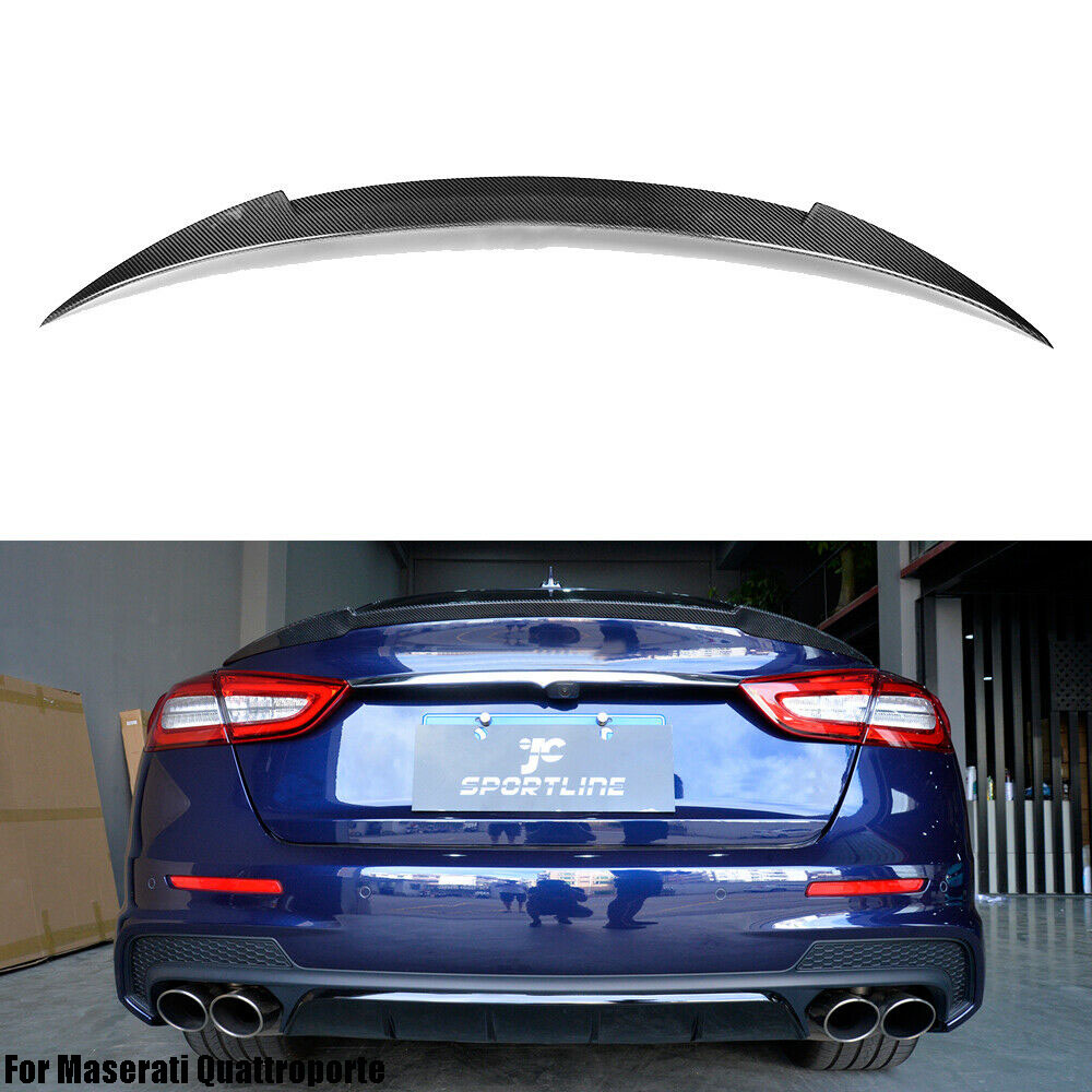 For Maserati Quattroporte13-15 Rear Trunk Spoiler Lip Wing Carbon Fiber Factory
