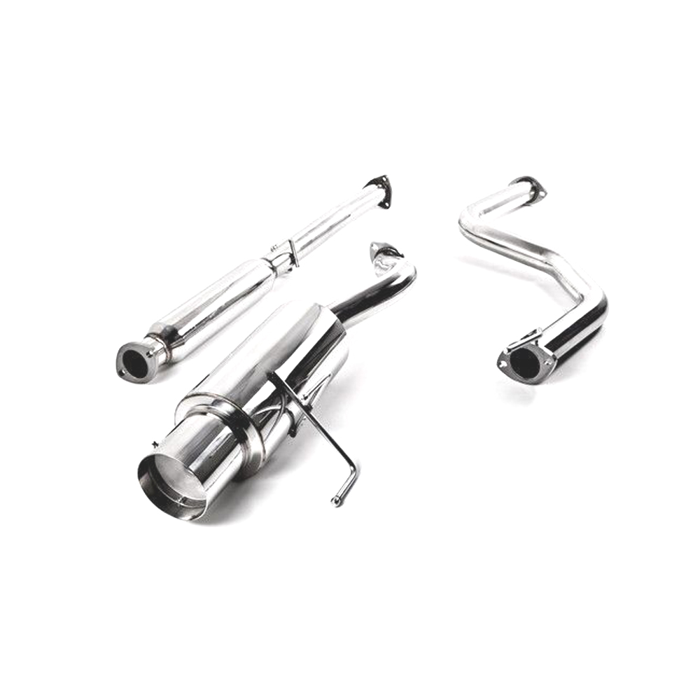 Cat Back Exhaust 06-09 Honda Civic 4 door EX 2.5 Muffler Polished Stainless Burn