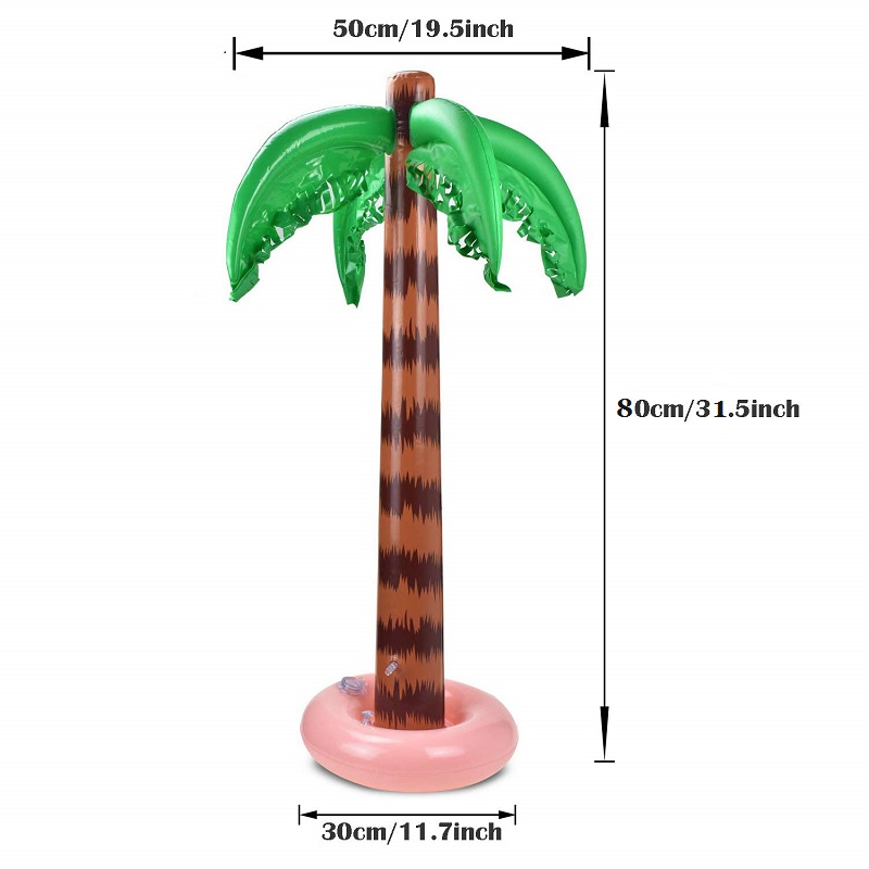 INFLATABLE PALM TREE 27/" OVER 2 FEET LUAU PARTY BEACH POOL HULA FREE SHIPPING