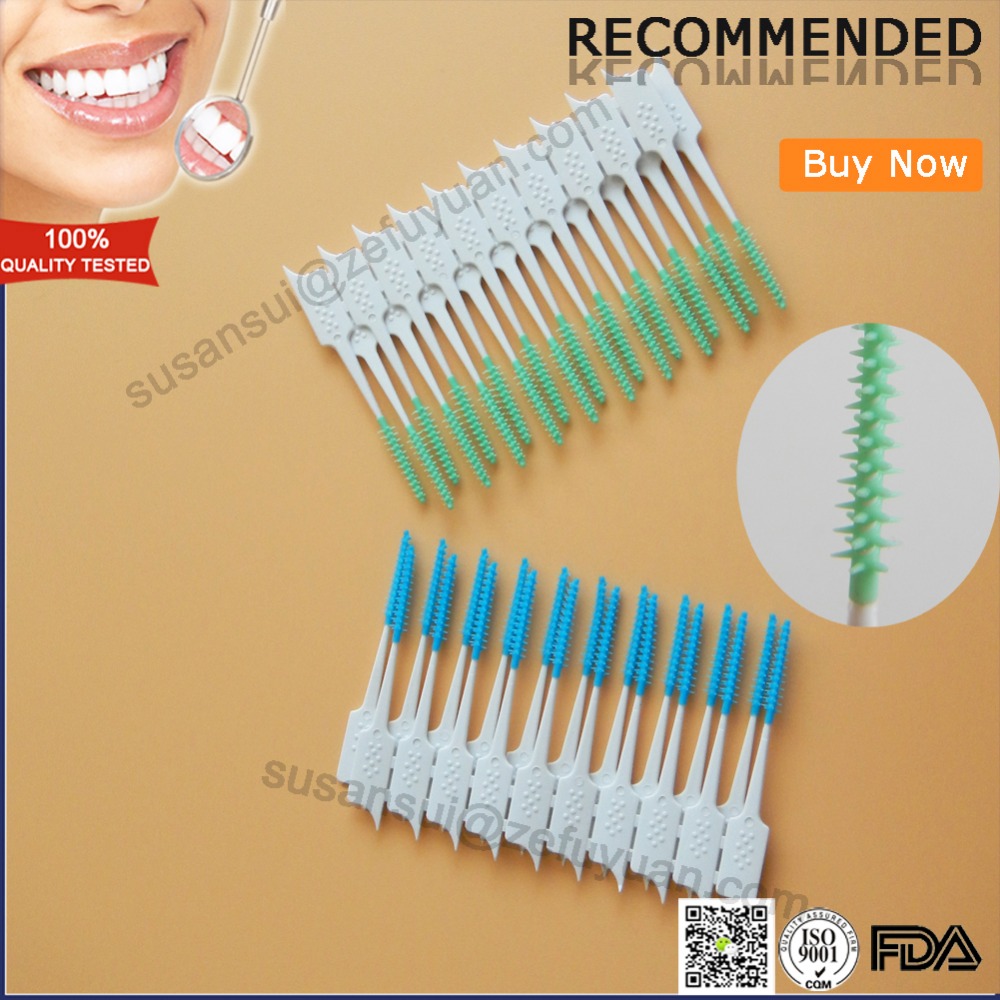 Зубные Одноразовые TPE резиновая межзубные Стик Кисть