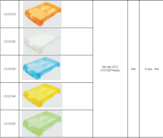plastic glasses job tray