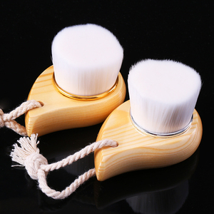 Wood Handle Skin Care Professional Beauty Face Soft Facial Cleaning Brush