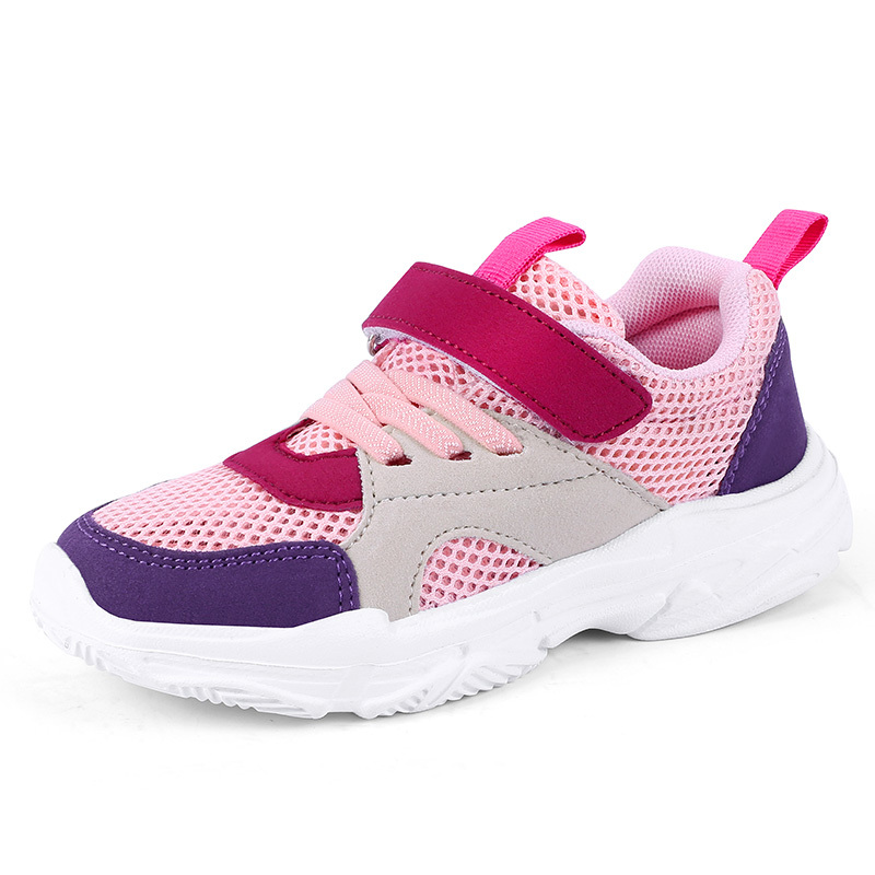 Mesh upper zapatos kids sport shoes girls sneakers