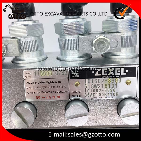 6BG1T Bosch Zexel Injection Pump for Excavator - 180 Days