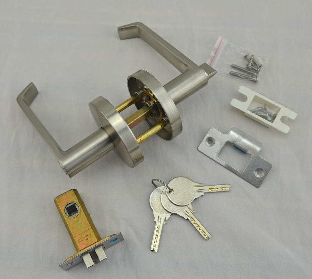 zhongshan factory zinc alloy entrance tubular handle lever door lock