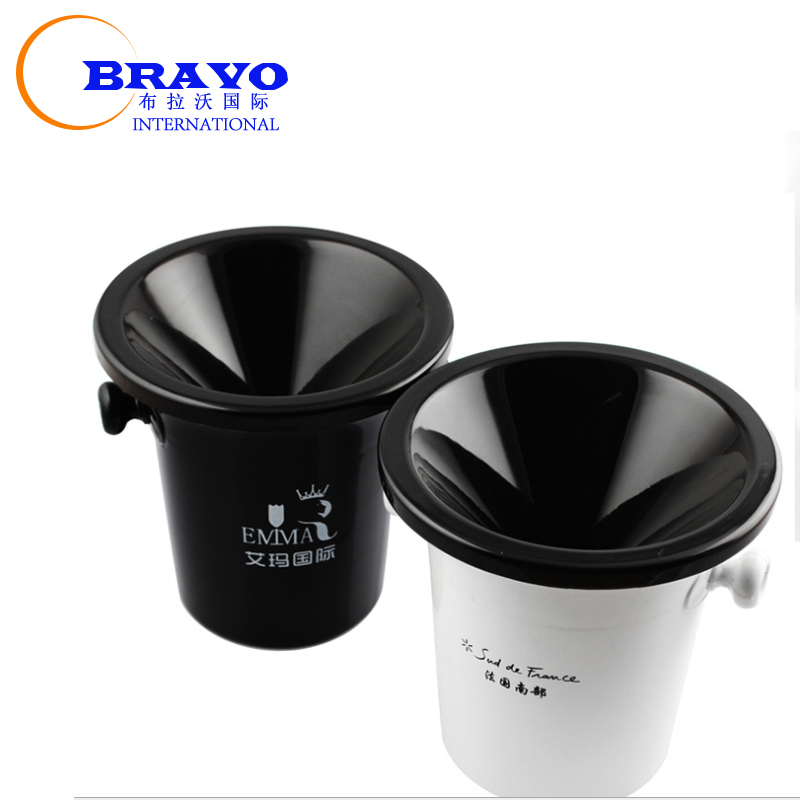 b-rw001贸易保证塑料冷却器冰桶冰桶葡萄酒痰盂,带盖和手柄