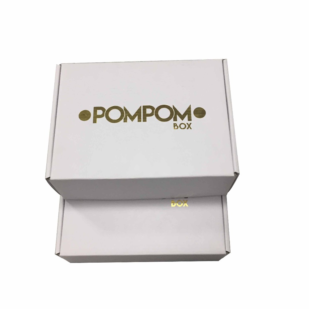 Печатная упаковочная картонная коробка с обратным логотипом