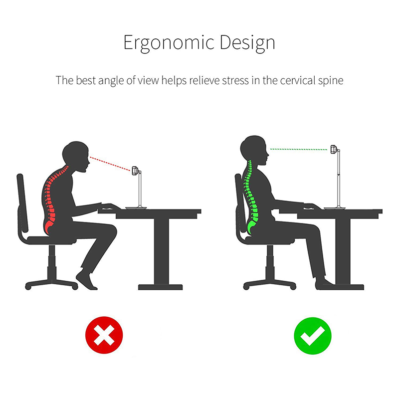 Adjustable Cell Phone Stand Desk Phone Holder Compatible with All 4-8'' Phones Office Accessories All Android Smartphone - Black