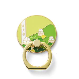 2018 new round enamel handset ring custom metal ring holder for mobile phone